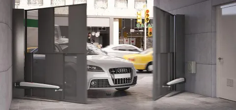 نماذج من أعمال تركيب مواتير الأبواب المفصلية